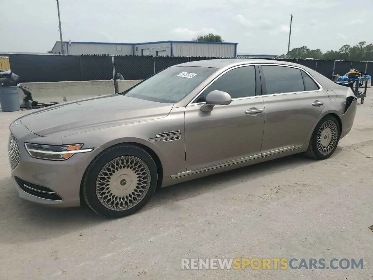 1 Photograph of a damaged car KMTF54PH0MU085193 GENESIS G90 2021