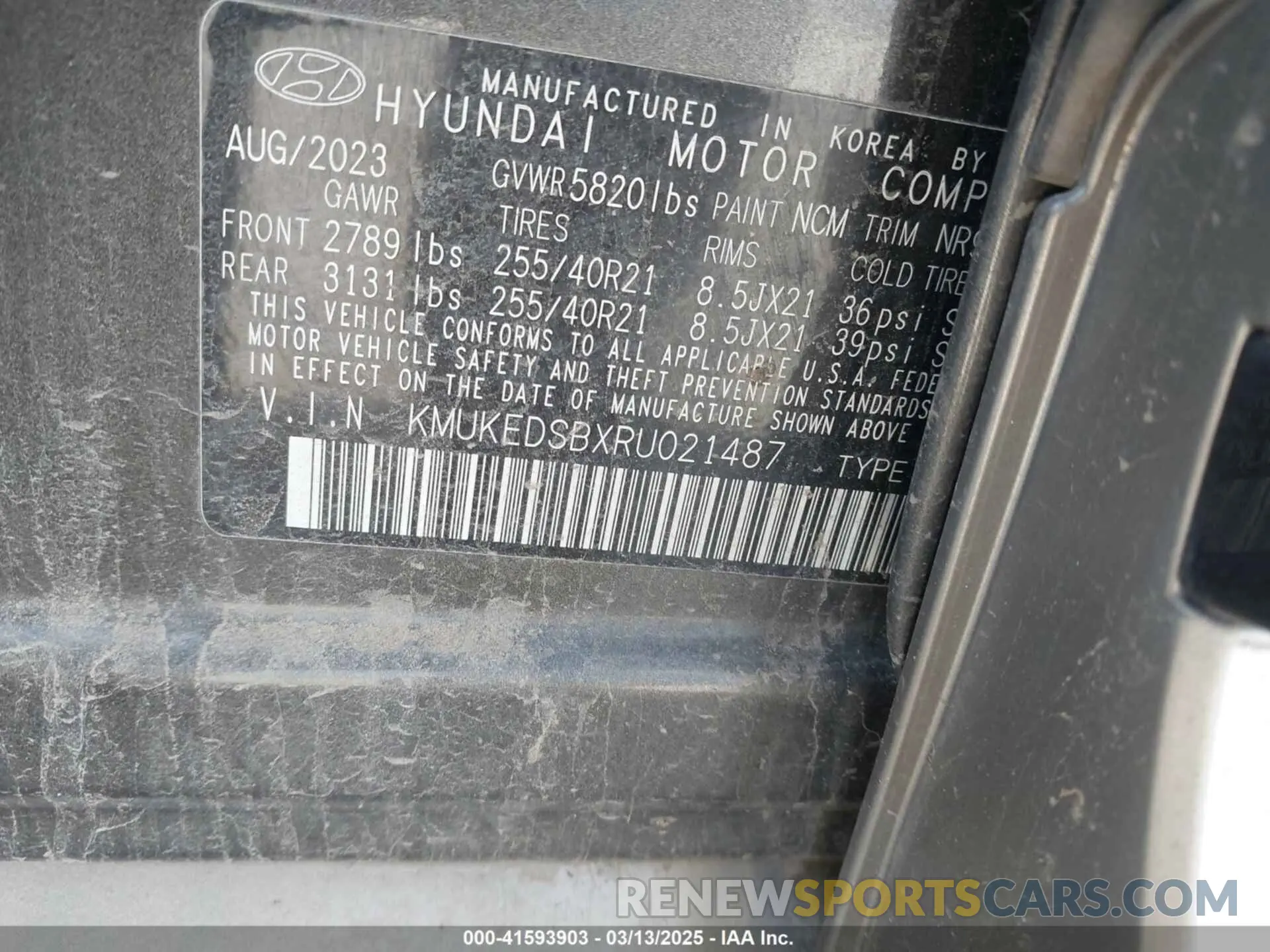 9 Photograph of a damaged car KMUKEDSBXRU021487 GENESIS GV60 2024
