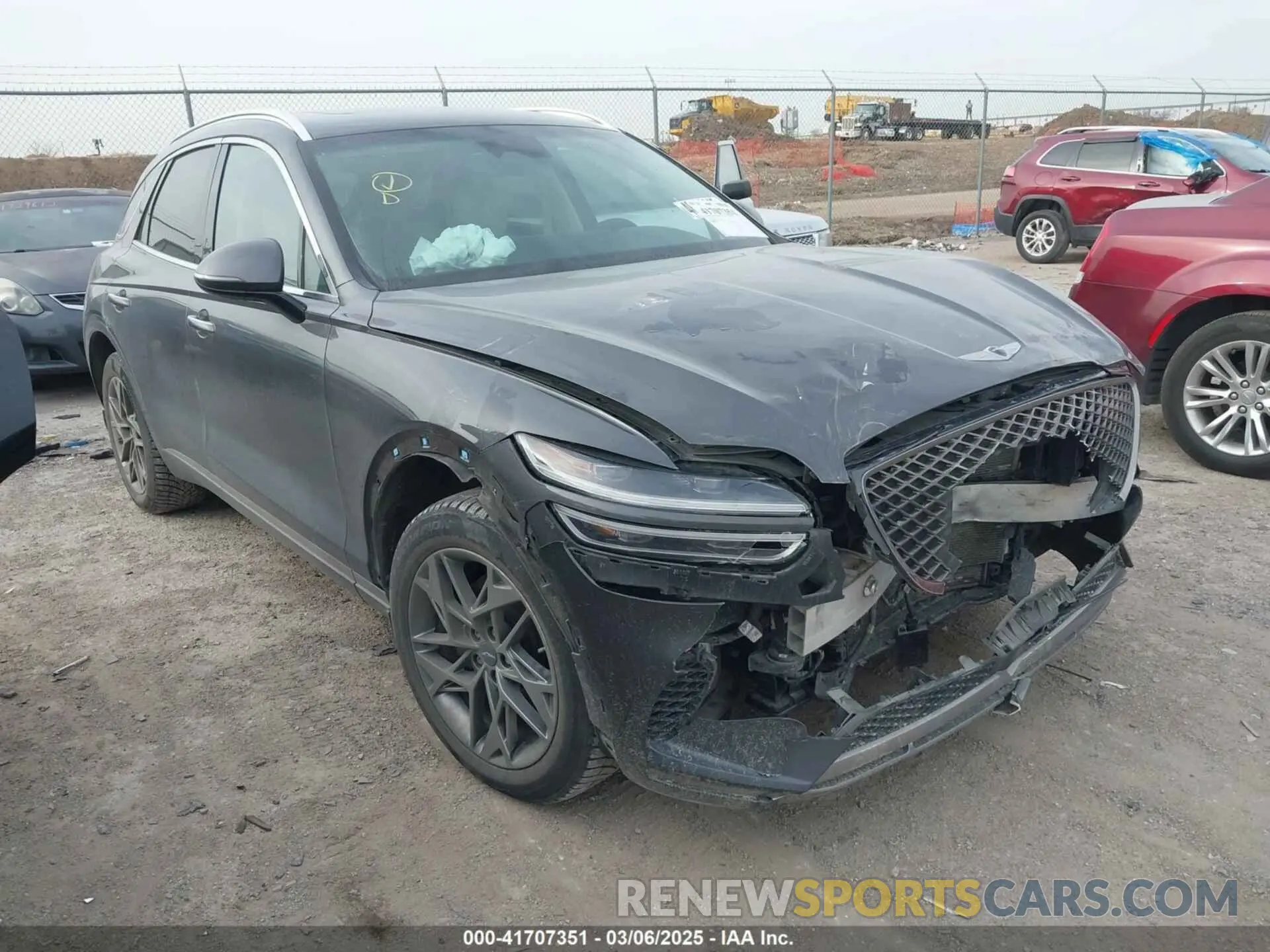 1 Photograph of a damaged car KMUMADTB2NU065058 GENESIS GV70 2022
