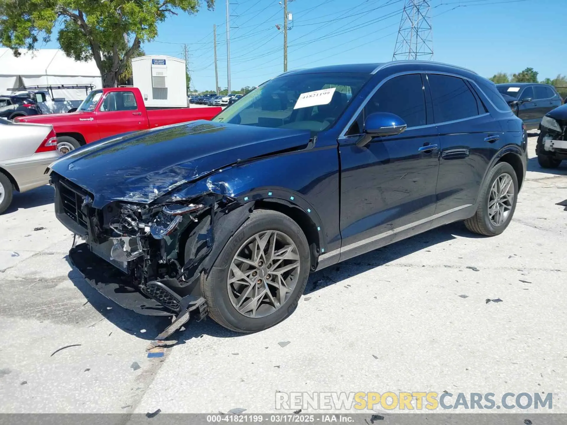 2 Photograph of a damaged car KMUMADTB9NU046877 GENESIS GV70 2022