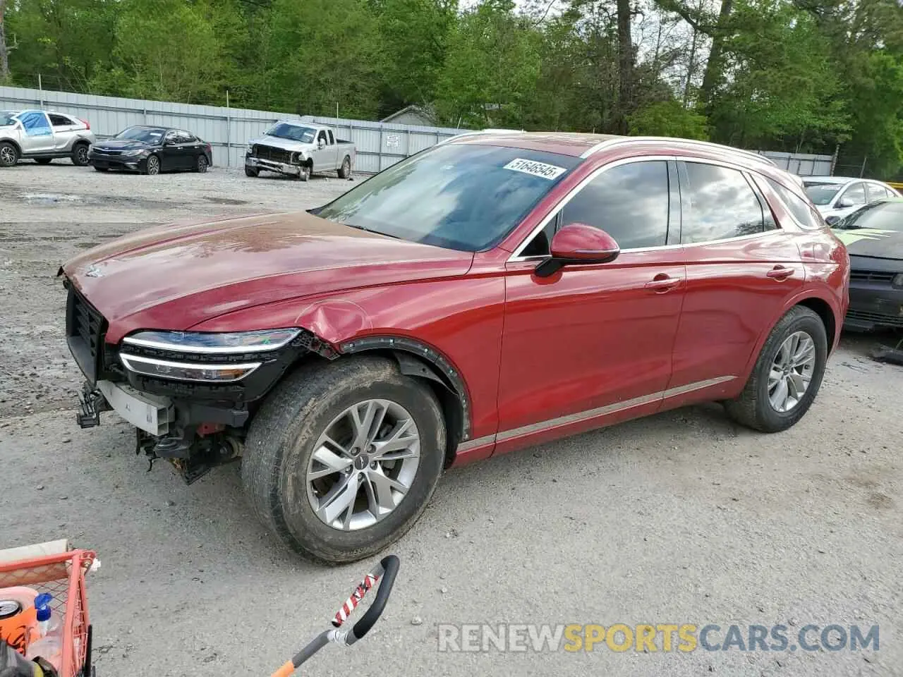 1 Photograph of a damaged car KMUMADTB3NU035485 GENESIS GV70 BASE 2022
