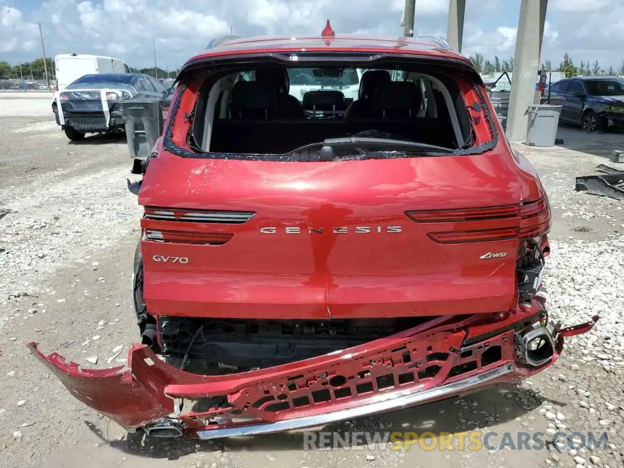 6 Photograph of a damaged car KMUMADTB5NU068763 GENESIS GV70 BASE 2022