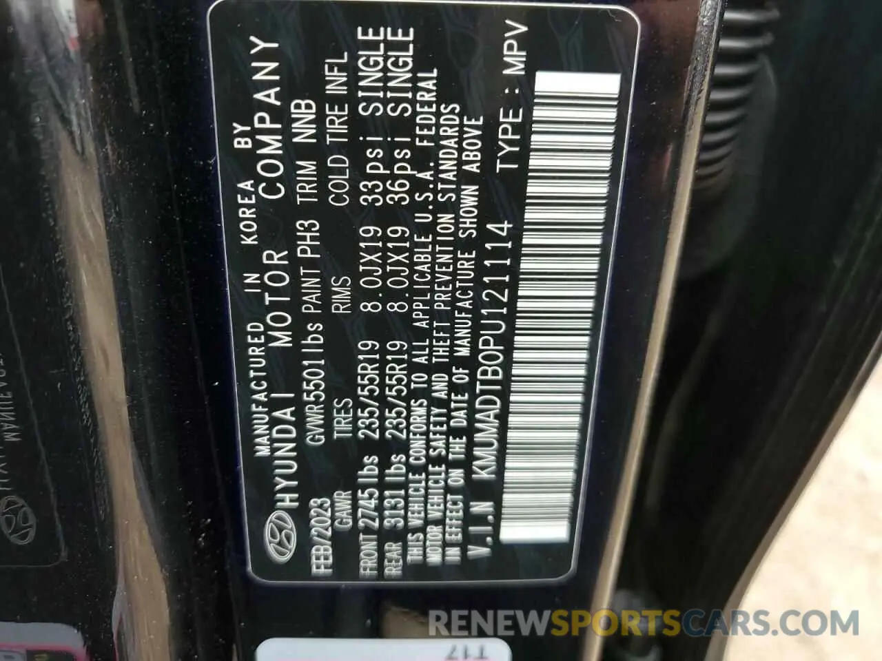 12 Photograph of a damaged car KMUMADTB0PU121114 GENESIS GV70 BASE 2023