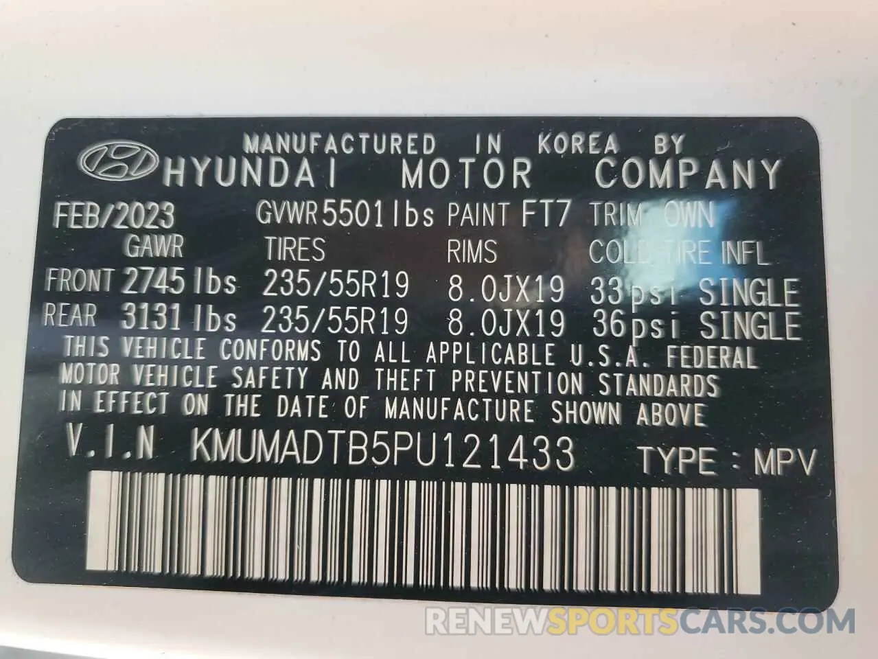 14 Photograph of a damaged car KMUMADTB5PU121433 GENESIS GV70 BASE 2023