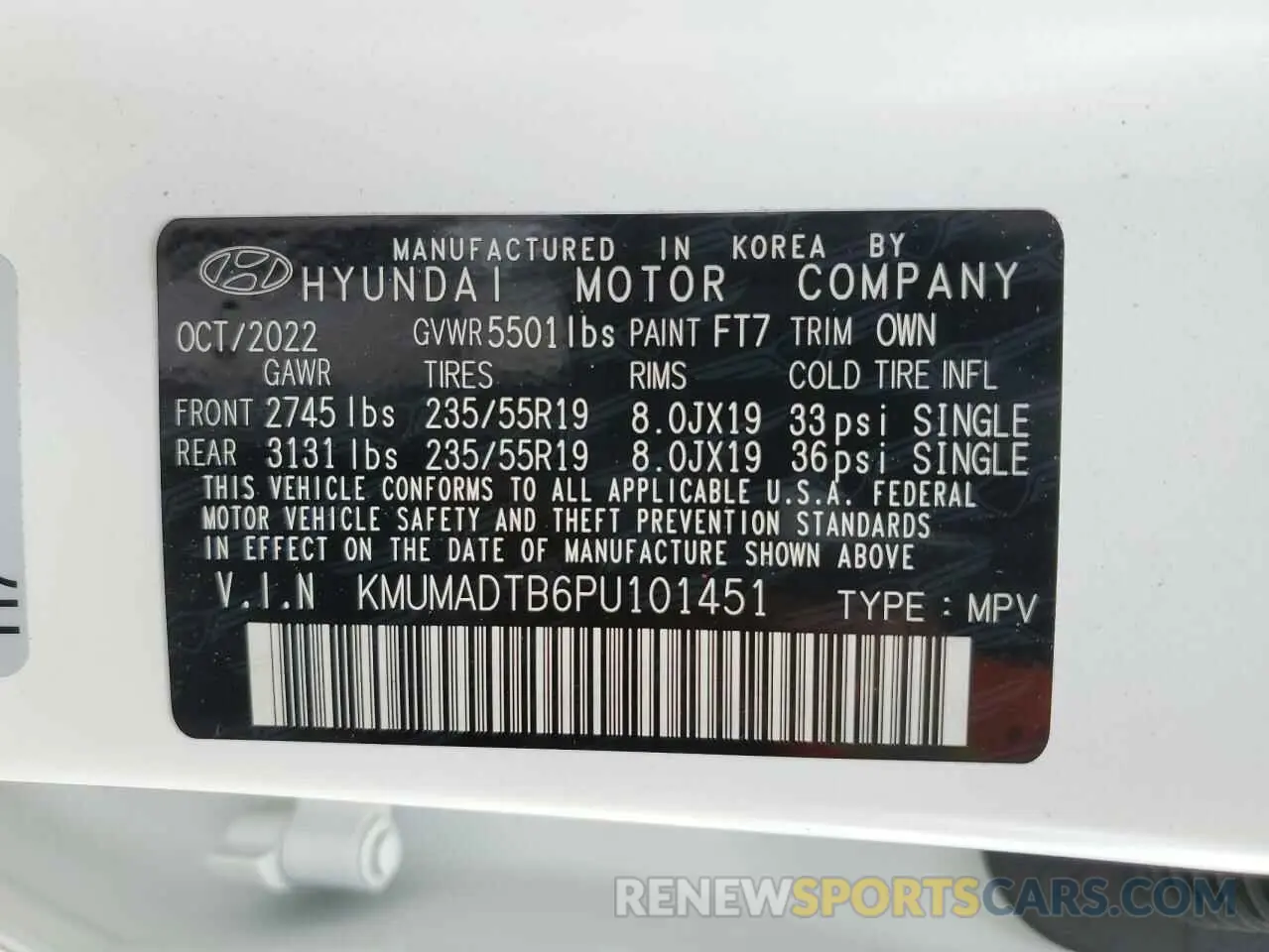 14 Photograph of a damaged car KMUMADTB6PU101451 GENESIS GV70 BASE 2023