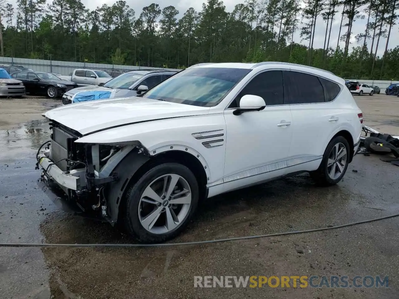 1 Photograph of a damaged car KMUHB4SB6MU061433 GENESIS GV80 2021
