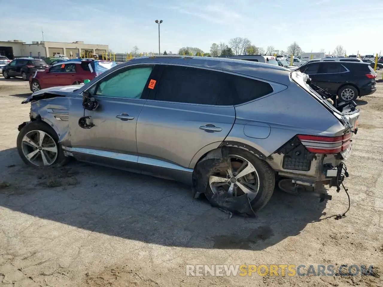 2 Photograph of a damaged car KMUHBDSB0MU034504 GENESIS GV80 2021