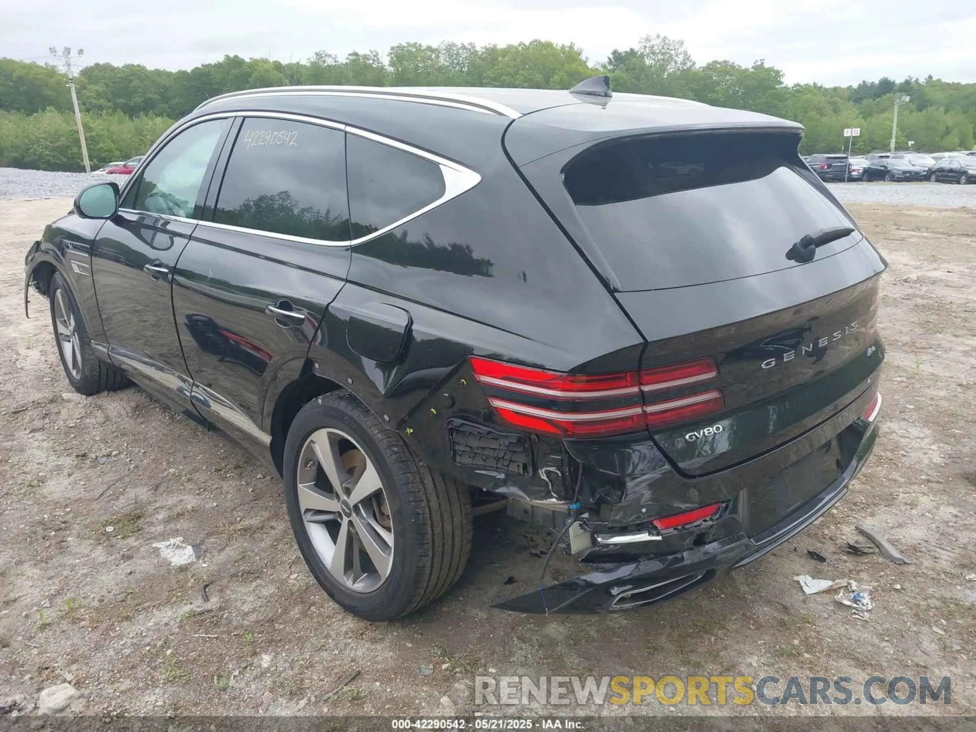 3 Photograph of a damaged car KMUHBDSB5MU037611 GENESIS GV80 2021