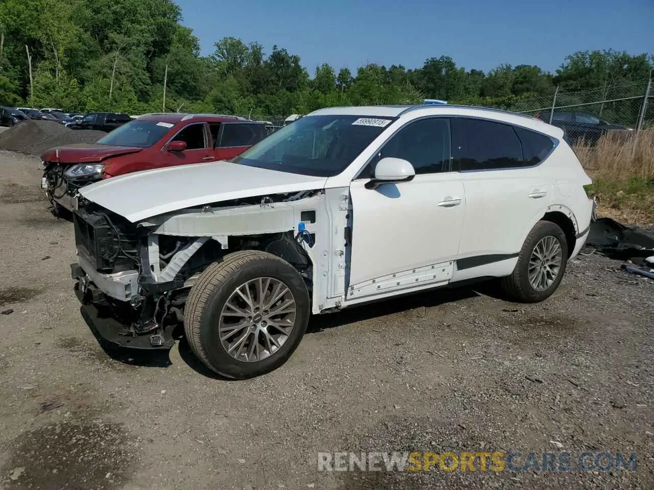 1 Photograph of a damaged car KMUHBDSB9MU036008 GENESIS GV80 2021