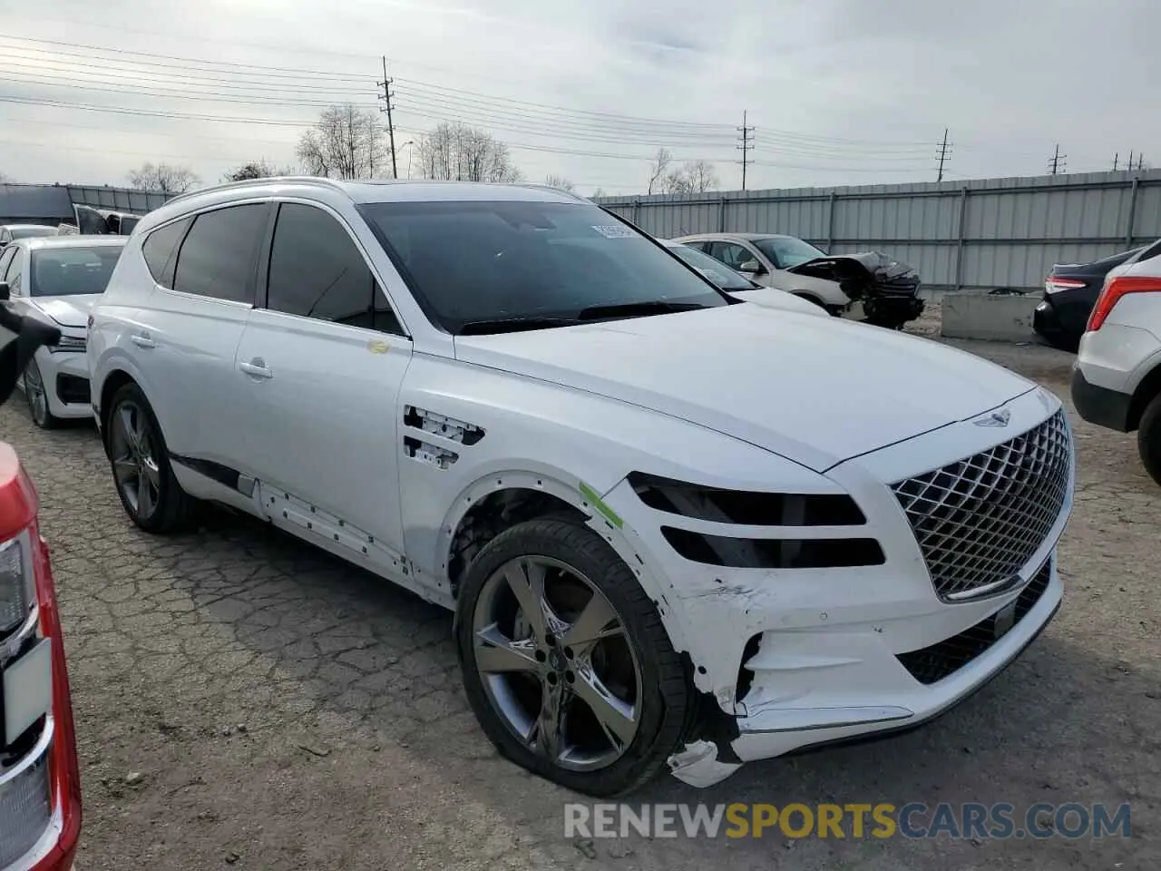 4 Photograph of a damaged car KMUHCESC1MU075011 GENESIS GV80 2021