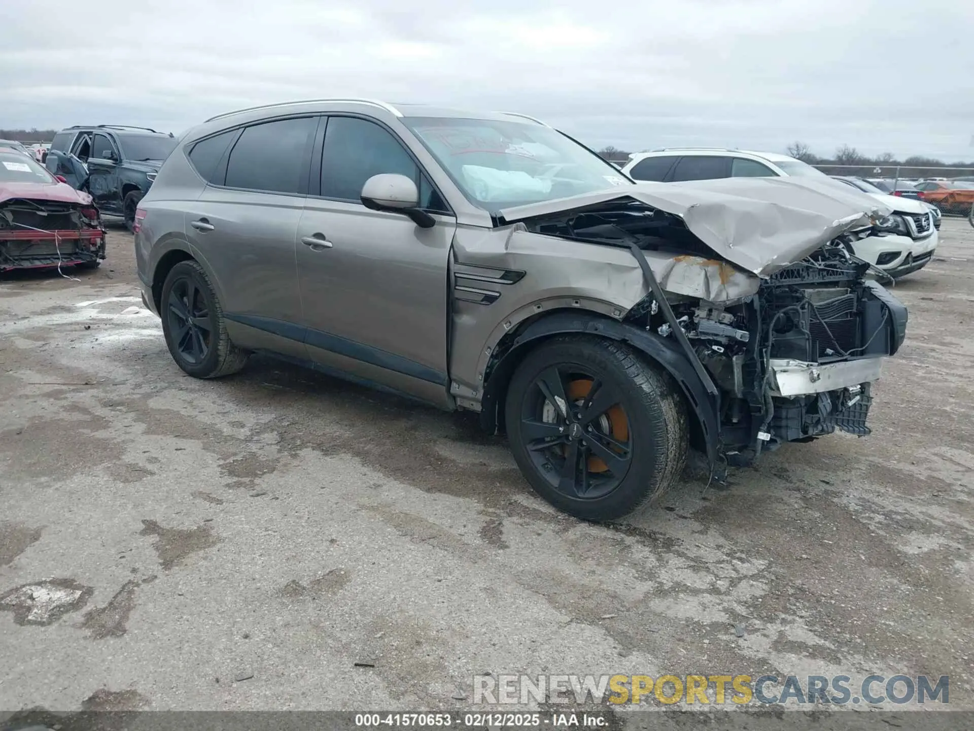 1 Photograph of a damaged car KMUHCESC2MU054572 GENESIS GV80 2021