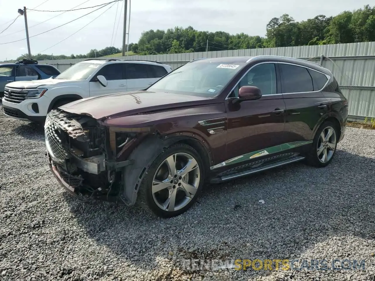 1 Photograph of a damaged car KMUHCESC3MU054662 GENESIS GV80 2021