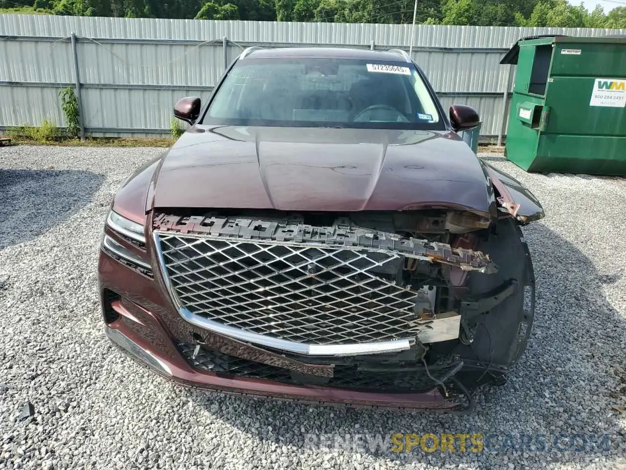 5 Photograph of a damaged car KMUHCESC3MU054662 GENESIS GV80 2021