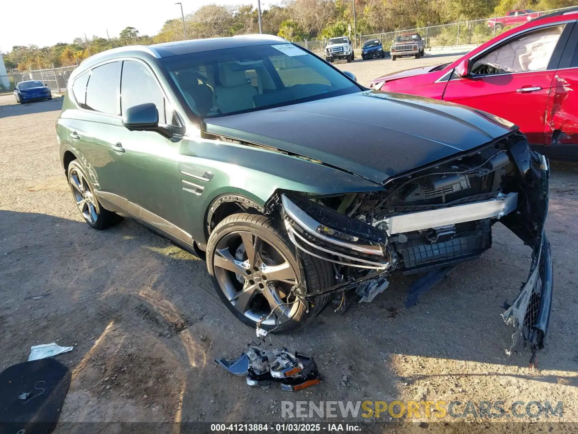 1 Photograph of a damaged car KMUHCESC7MU072310 GENESIS GV80 2021