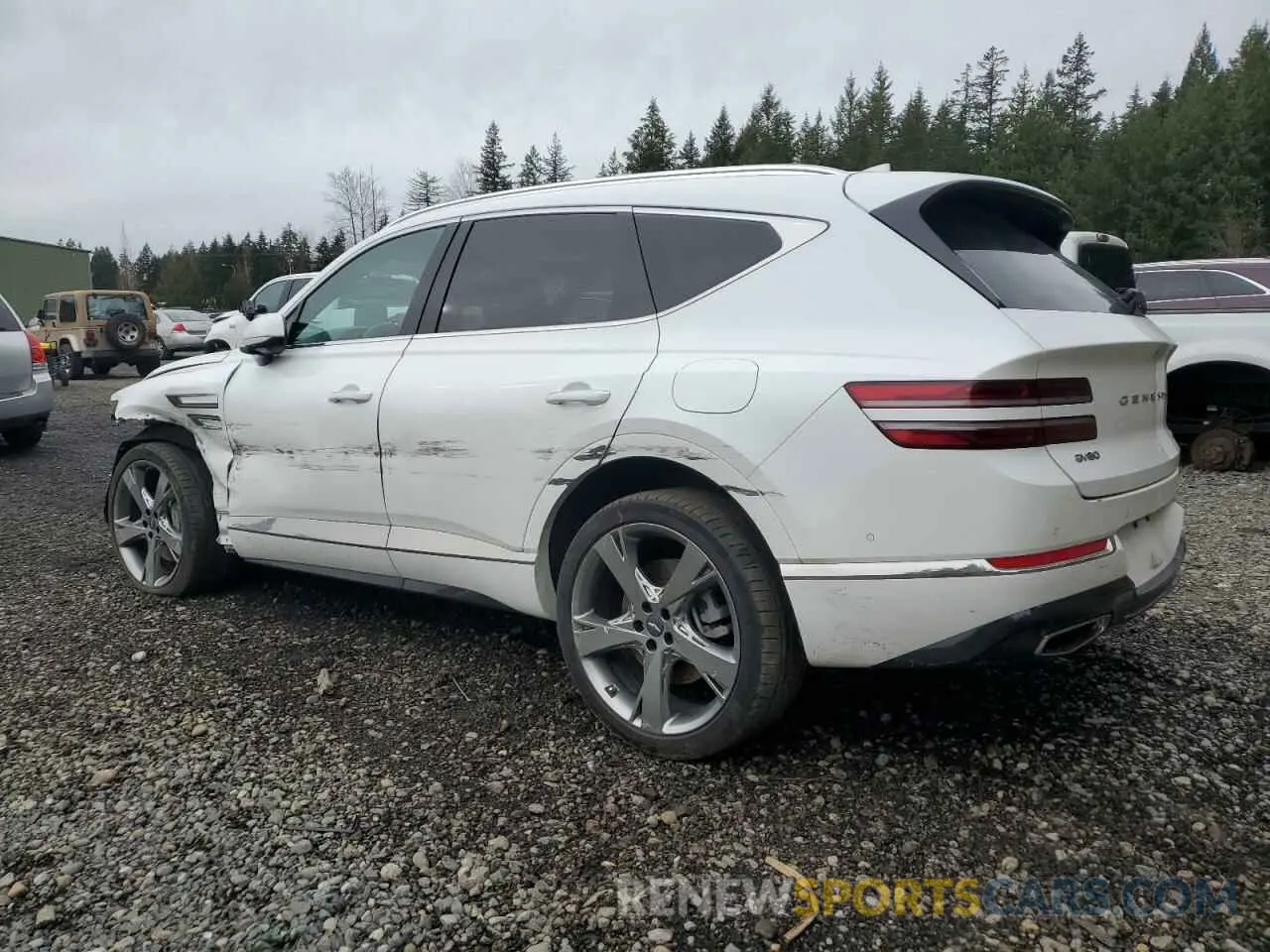 2 Photograph of a damaged car KMUHCESC7MU074980 GENESIS GV80 2021