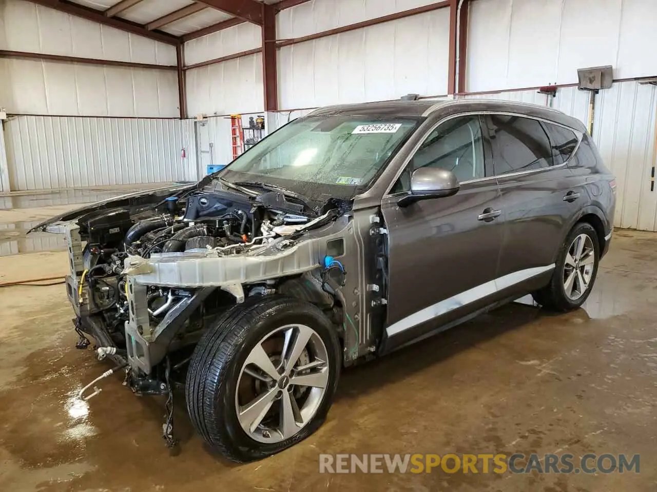1 Photograph of a damaged car KMUHCESC9MU060028 GENESIS GV80 2021