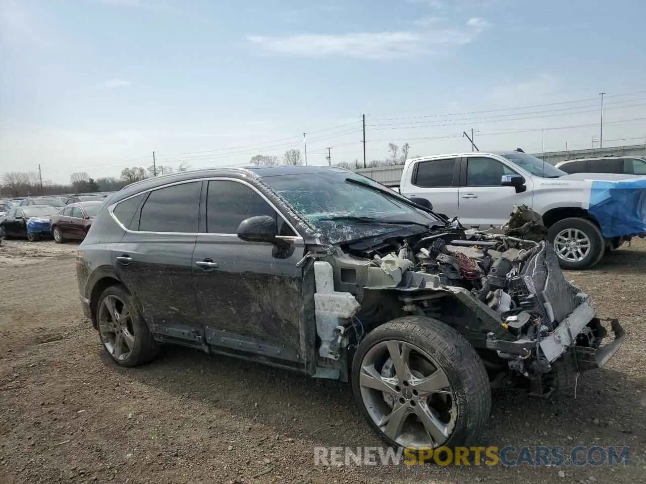 4 Photograph of a damaged car KMUHBDSB2NU095712 GENESIS GV80 2022