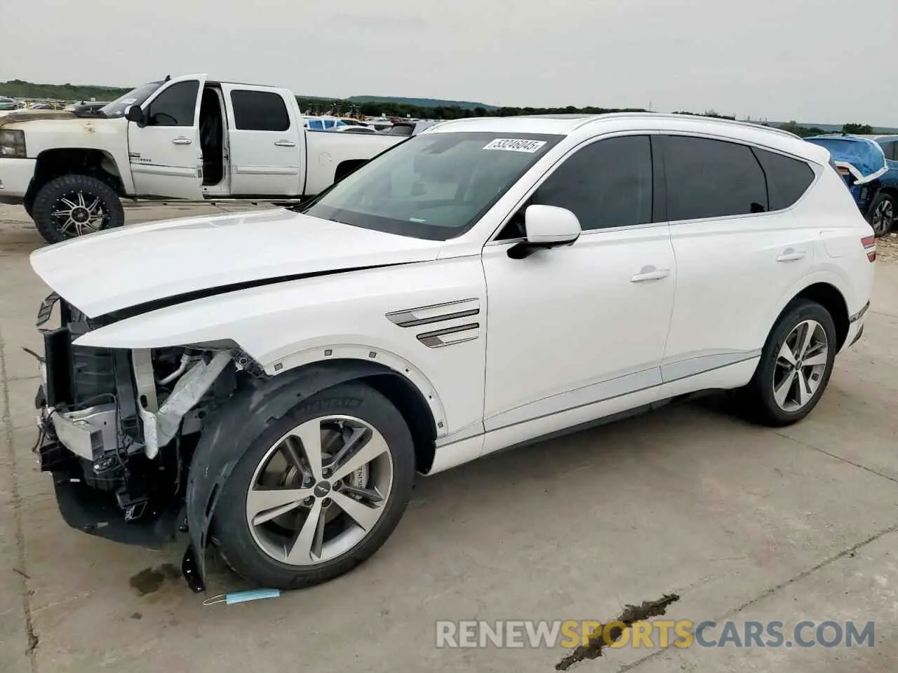 1 Photograph of a damaged car KMUHCESC0NU077852 GENESIS GV80 2022