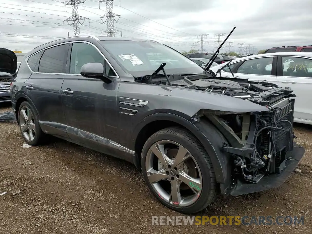 4 Photograph of a damaged car KMUHCESC0NU083165 GENESIS GV80 2022