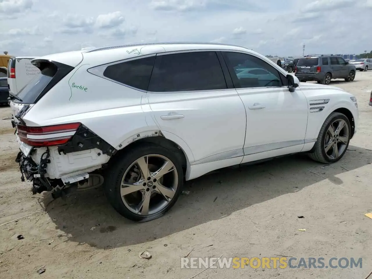 3 Photograph of a damaged car KMUHCESC3NU084987 GENESIS GV80 2022