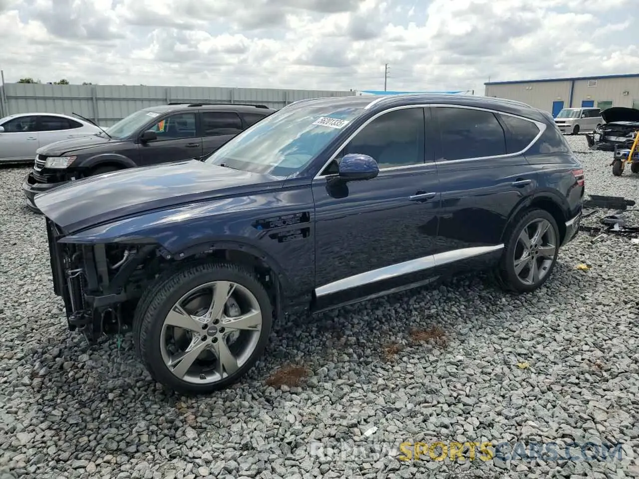 1 Photograph of a damaged car KMUHCESC8NU100536 GENESIS GV80 2022