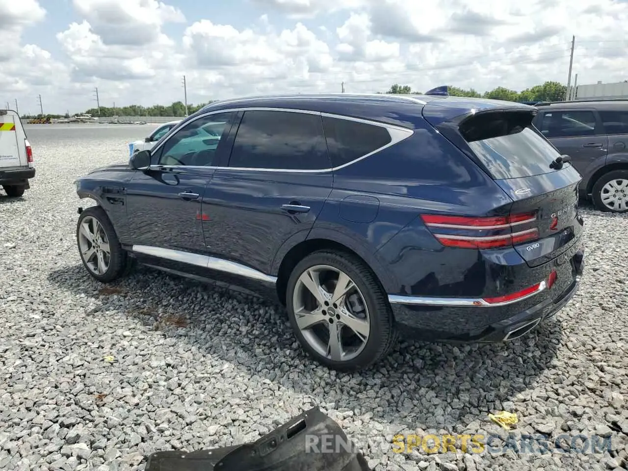 2 Photograph of a damaged car KMUHCESC8NU100536 GENESIS GV80 2022