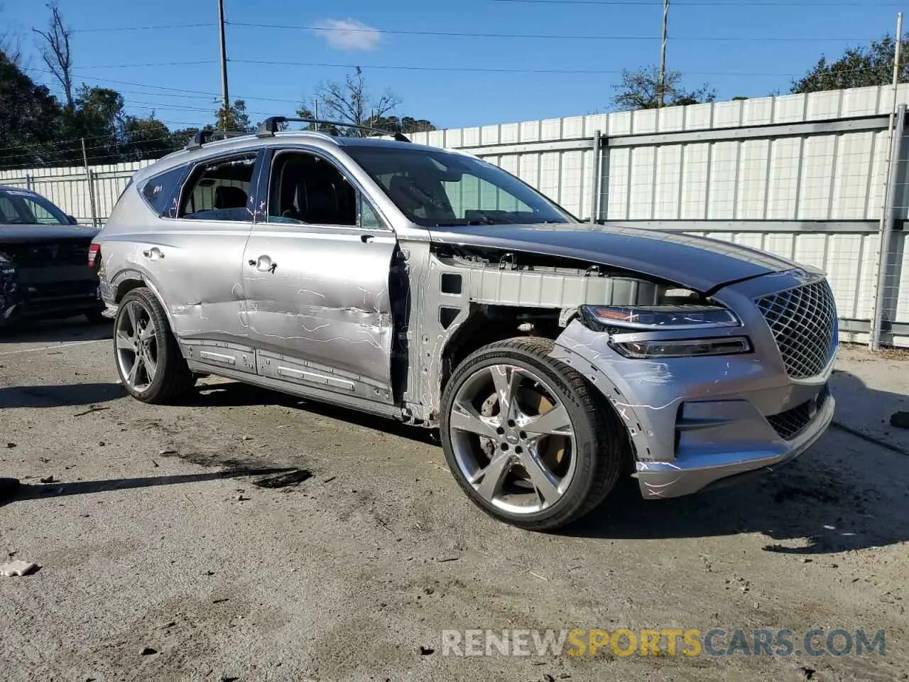 4 Photograph of a damaged car KMUHCESCXNU083352 GENESIS GV80 2022
