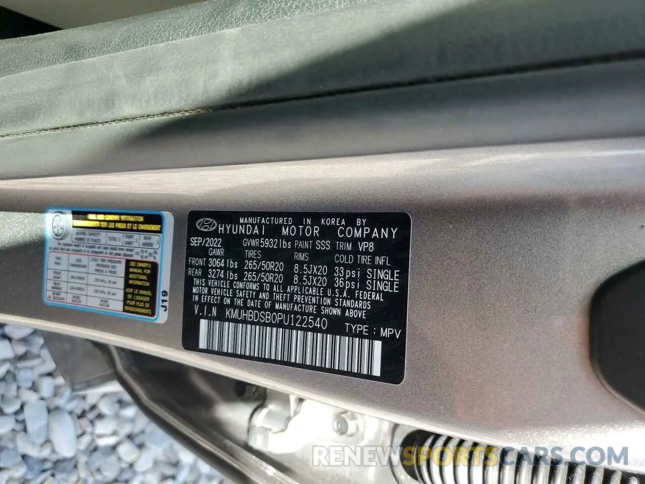 12 Photograph of a damaged car KMUHBDSB0PU122540 GENESIS GV80 2023