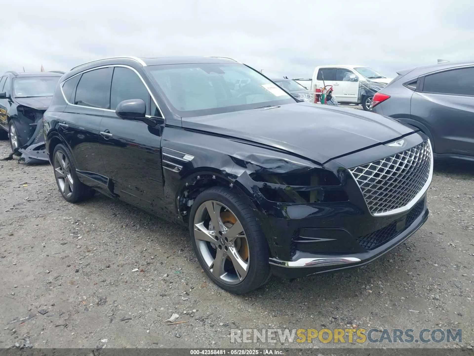 1 Photograph of a damaged car KMUHBDSB1PU112034 GENESIS GV80 2023