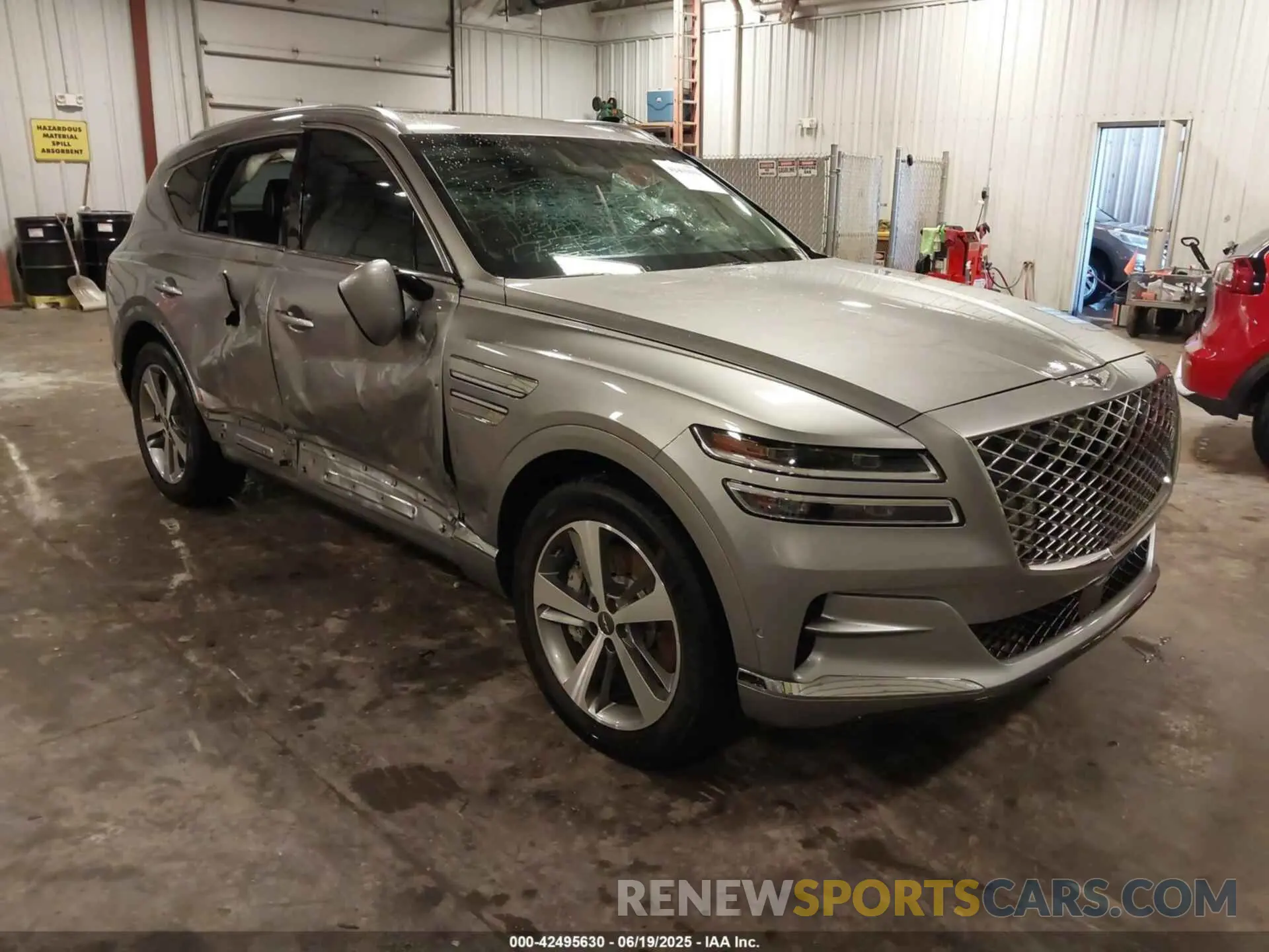 1 Photograph of a damaged car KMUHBDSB4PU130267 GENESIS GV80 2023