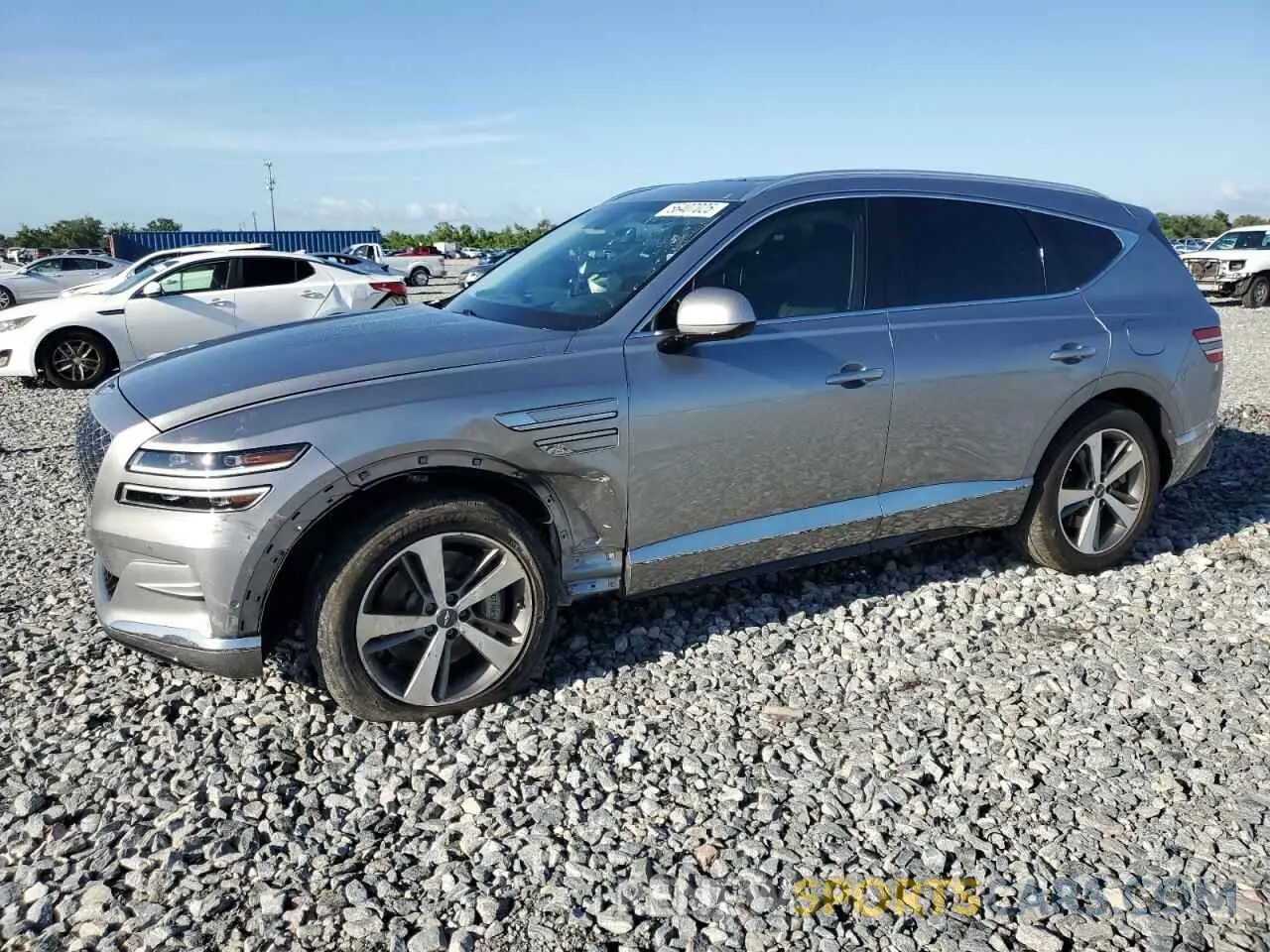 1 Photograph of a damaged car KMUHBDSB9PU123492 GENESIS GV80 2023
