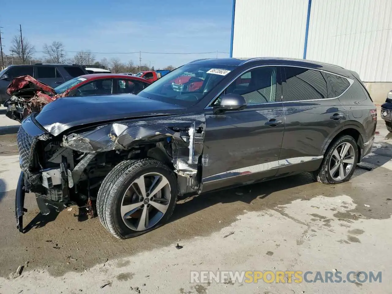 1 Photograph of a damaged car KMUHCESC3PU107607 GENESIS GV80 2023