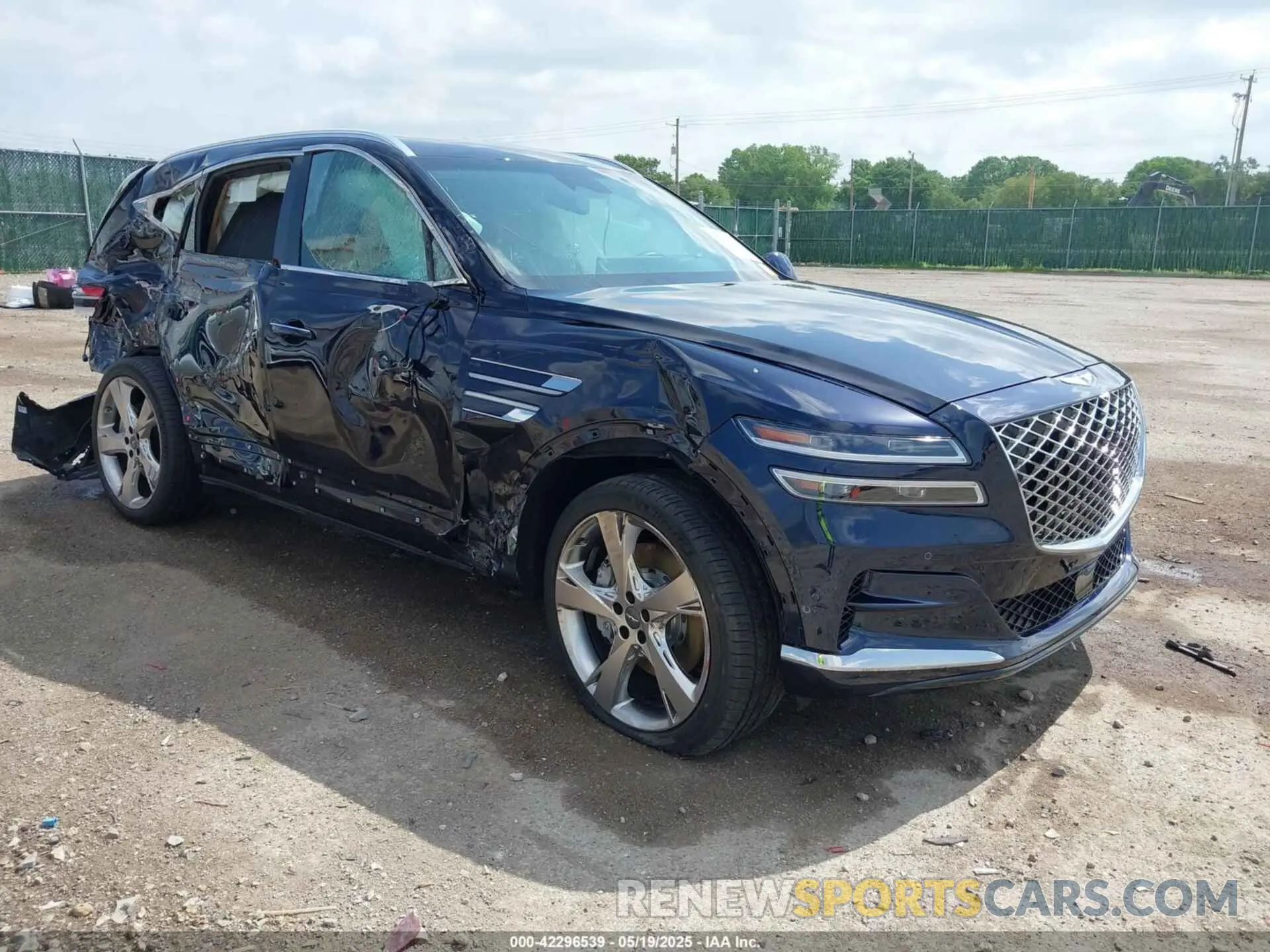 1 Photograph of a damaged car KMUHCESC6PU147034 GENESIS GV80 2023