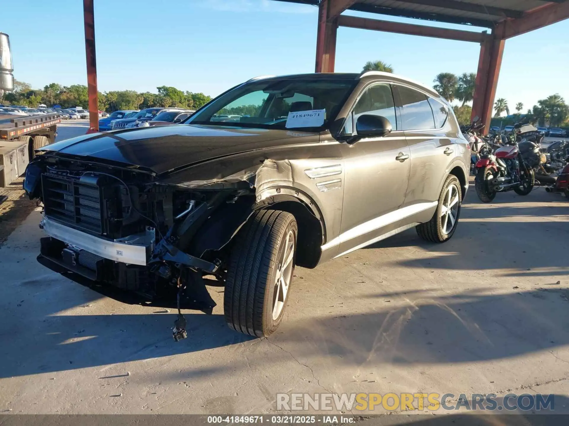 2 Photograph of a damaged car KMUHBDSB1RU187903 GENESIS GV80 2024