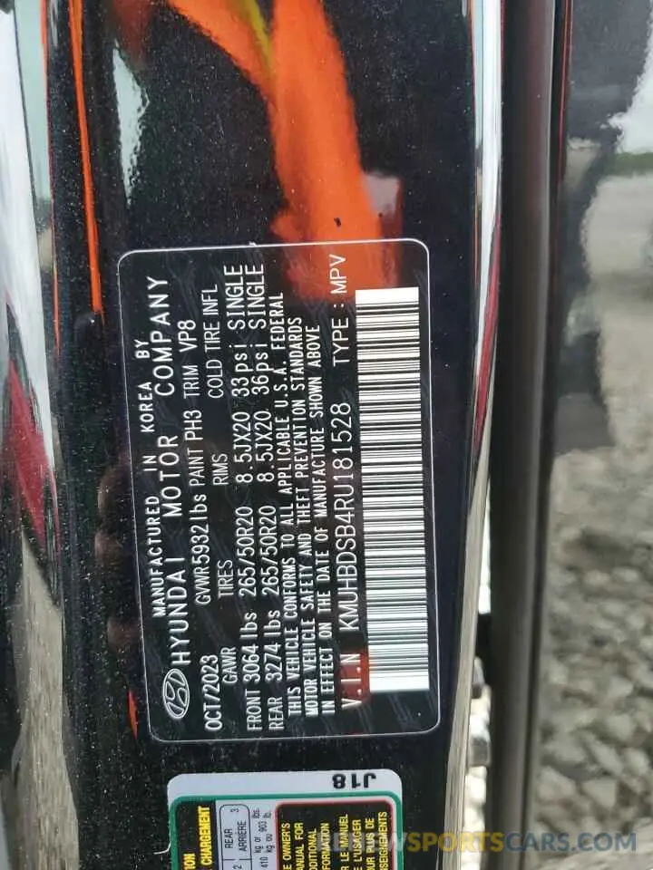 13 Photograph of a damaged car KMUHBDSB4RU181528 GENESIS GV80 2024
