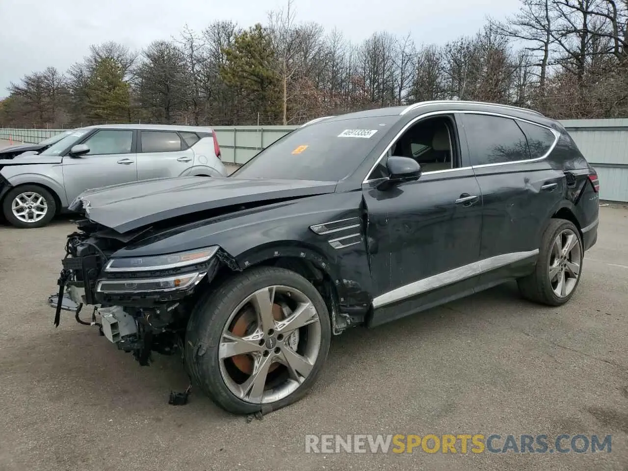 1 Photograph of a damaged car KMUHBDSB6RU161748 GENESIS GV80 2024