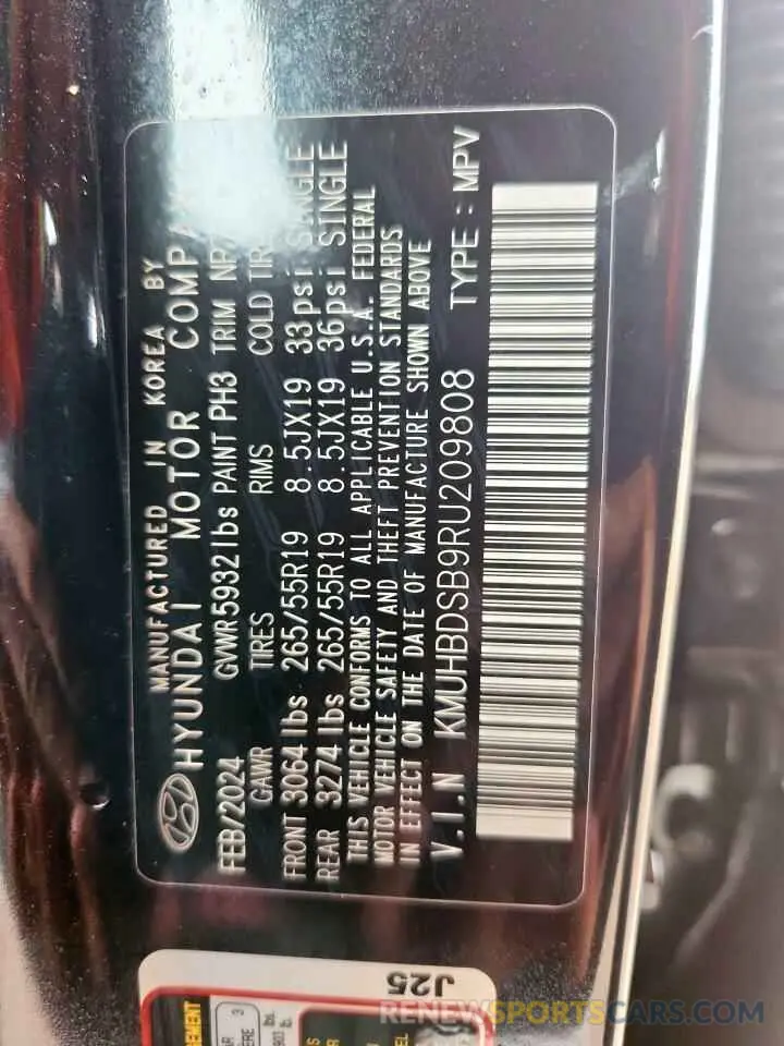 14 Photograph of a damaged car KMUHBDSB9RU209808 GENESIS GV80 2024