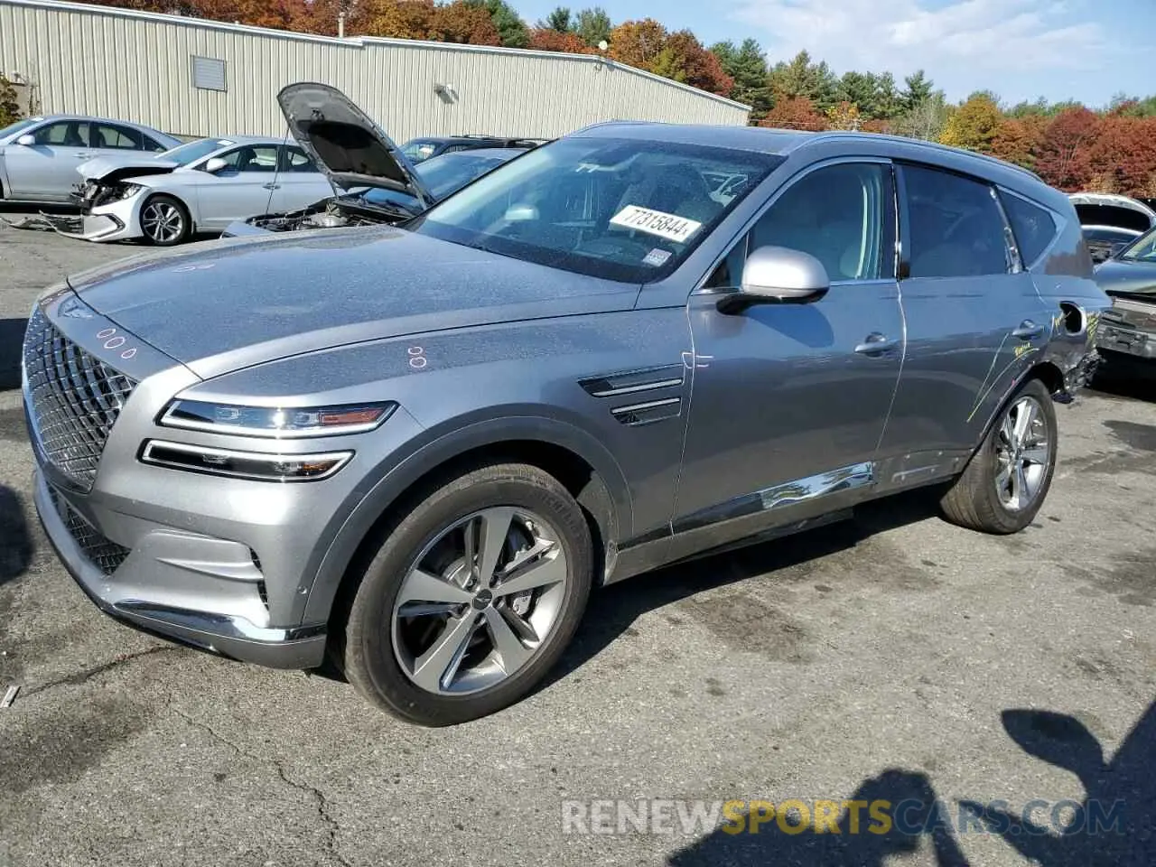 1 Photograph of a damaged car KMUHCESC0RU165600 GENESIS GV80 2024