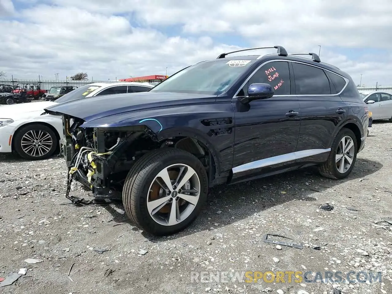 1 Photograph of a damaged car KMUHCESC0RU201849 GENESIS GV80 2024