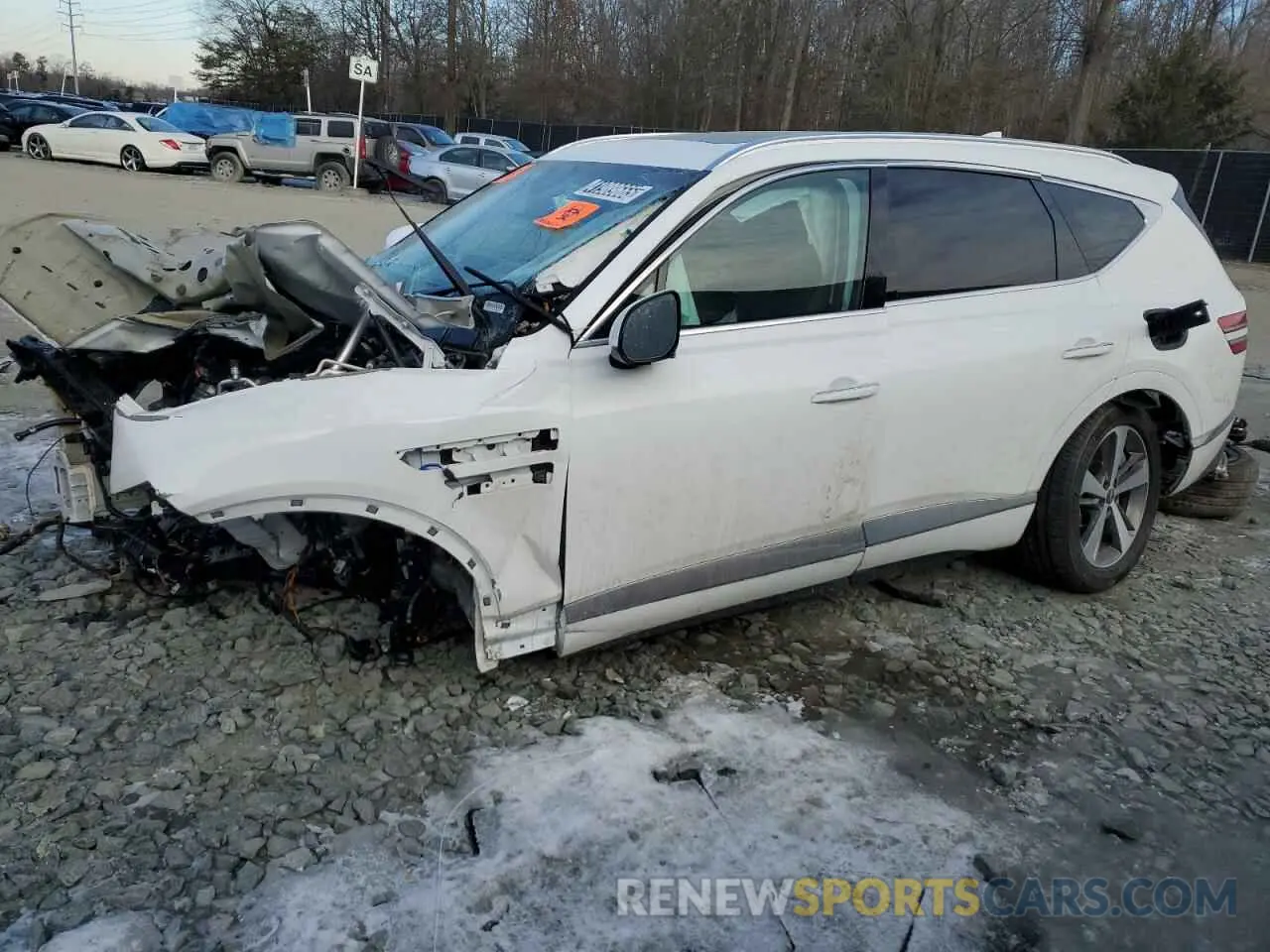 1 Photograph of a damaged car KMUHCESC2RU203599 GENESIS GV80 2024