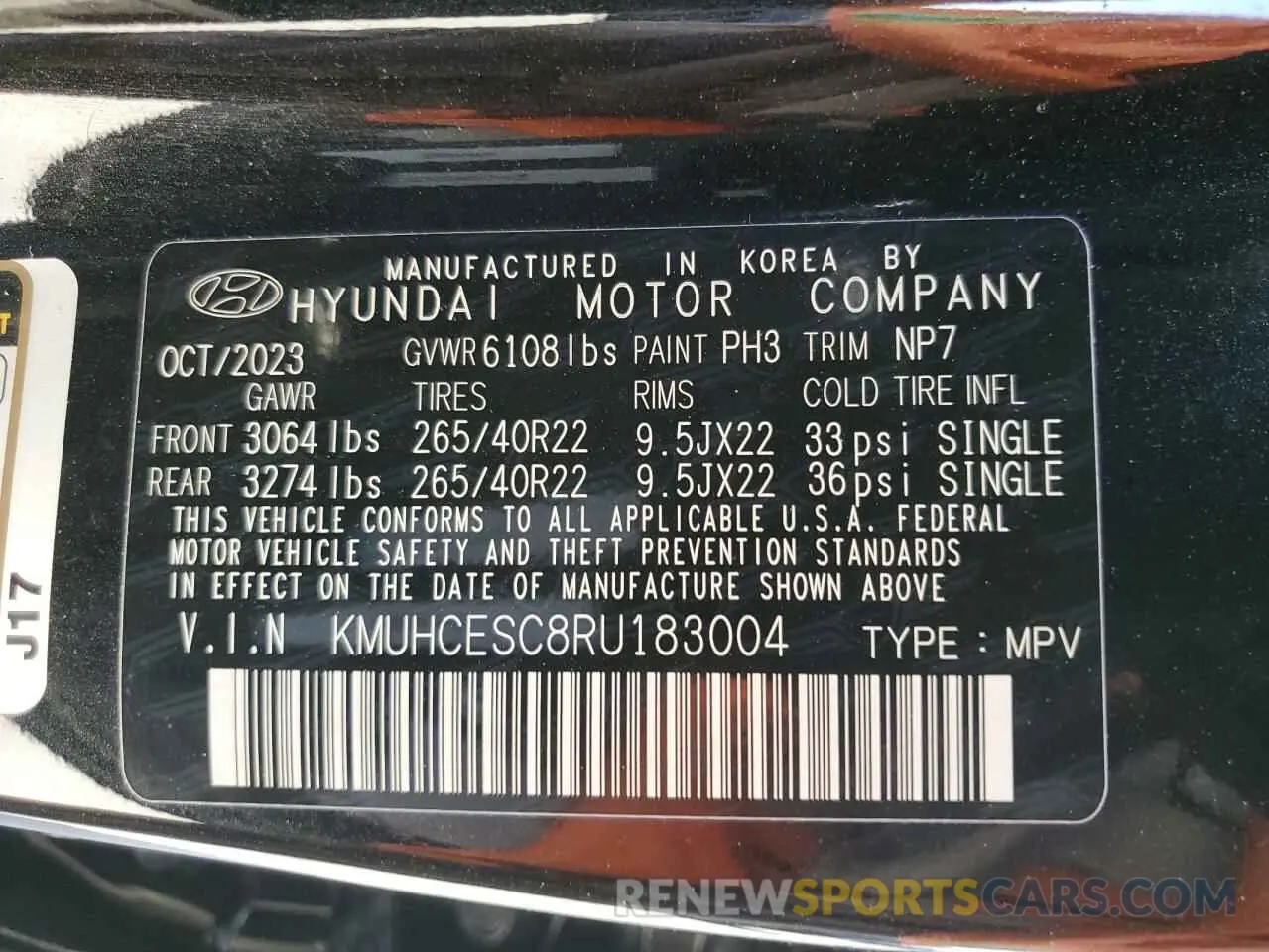 14 Photograph of a damaged car KMUHCESC8RU183004 GENESIS GV80 2024