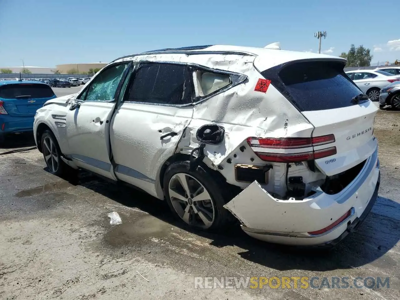 2 Photograph of a damaged car KMUHCESC8RU195038 GENESIS GV80 2024