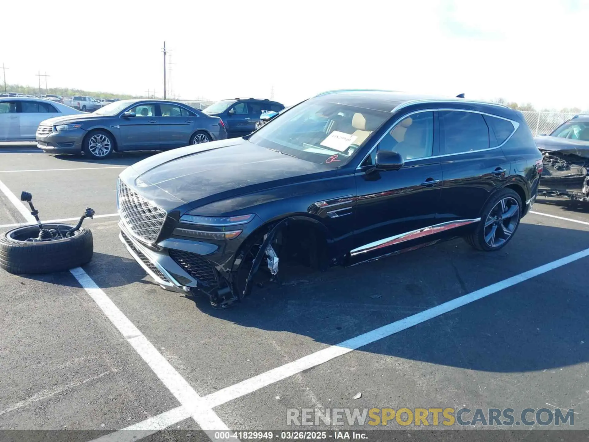 2 Photograph of a damaged car KMUHCESB9SU254403 GENESIS GV80 2025