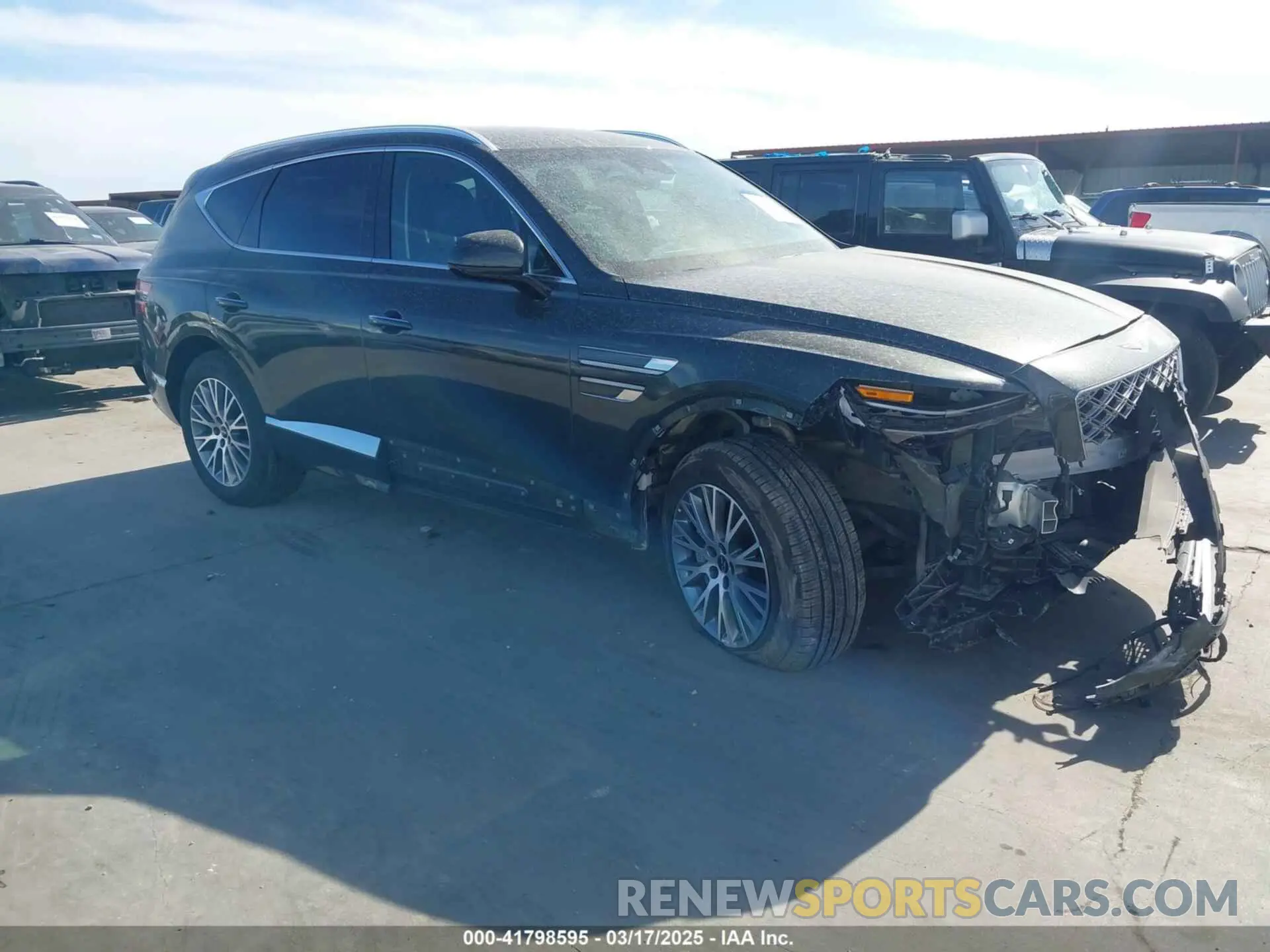 1 Photograph of a damaged car KMUHFESB0SU239716 GENESIS GV80 2025