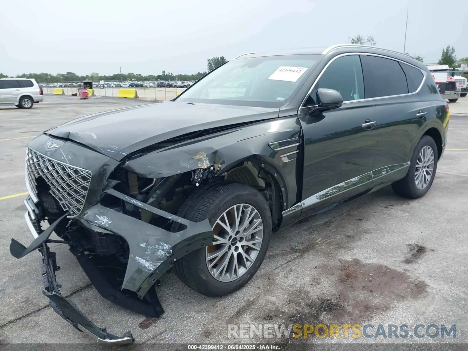 2 Photograph of a damaged car KMUHFESBXSU255275 GENESIS GV80 2025