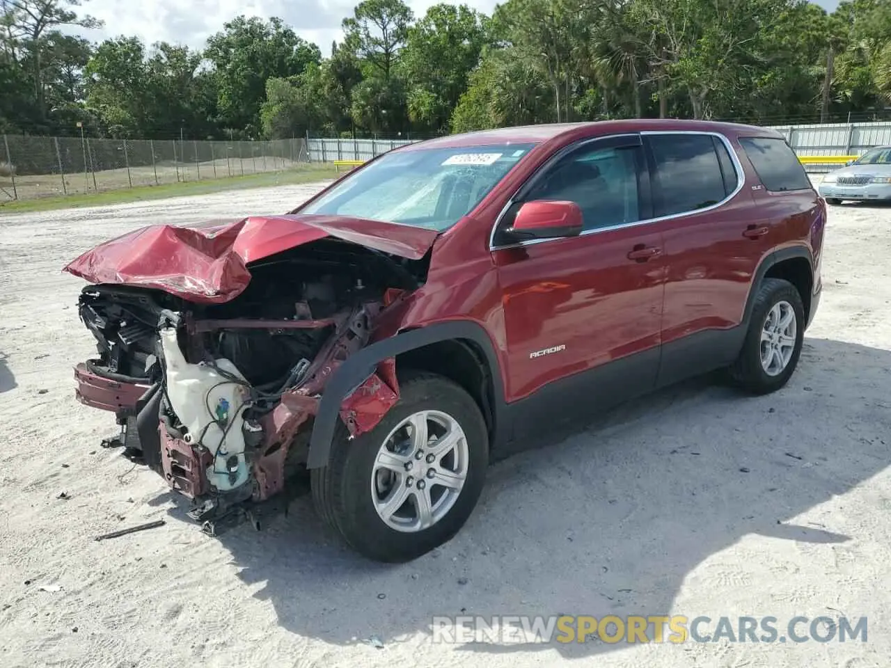 1 Photograph of a damaged car 1GKKNKLA0KZ137582 GMC ACADIA 2019