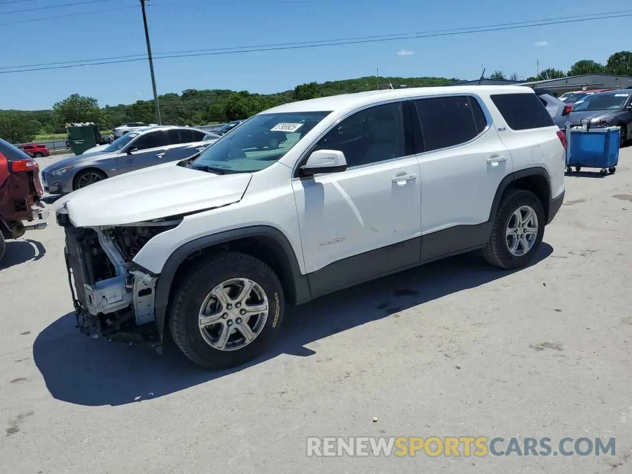1 Photograph of a damaged car 1GKKNKLA0KZ258256 GMC ACADIA 2019