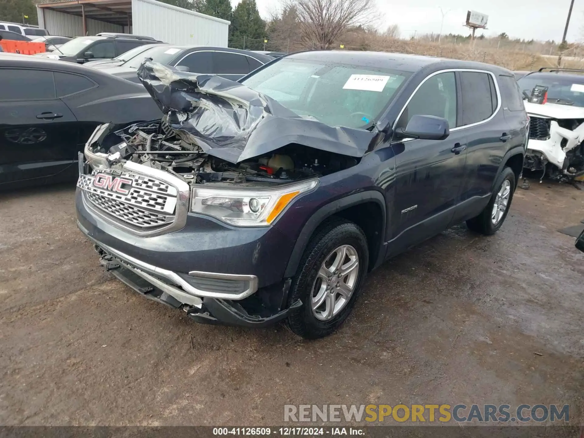 2 Photograph of a damaged car 1GKKNKLA2KZ168106 GMC ACADIA 2019