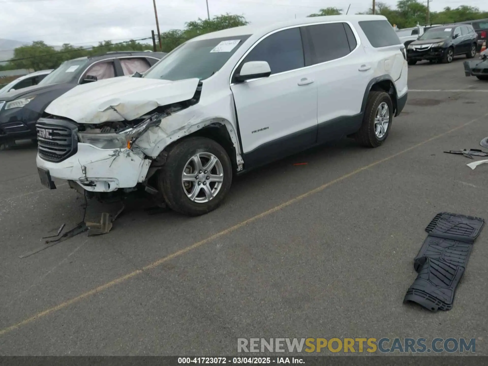 2 Photograph of a damaged car 1GKKNKLA2KZ180403 GMC ACADIA 2019