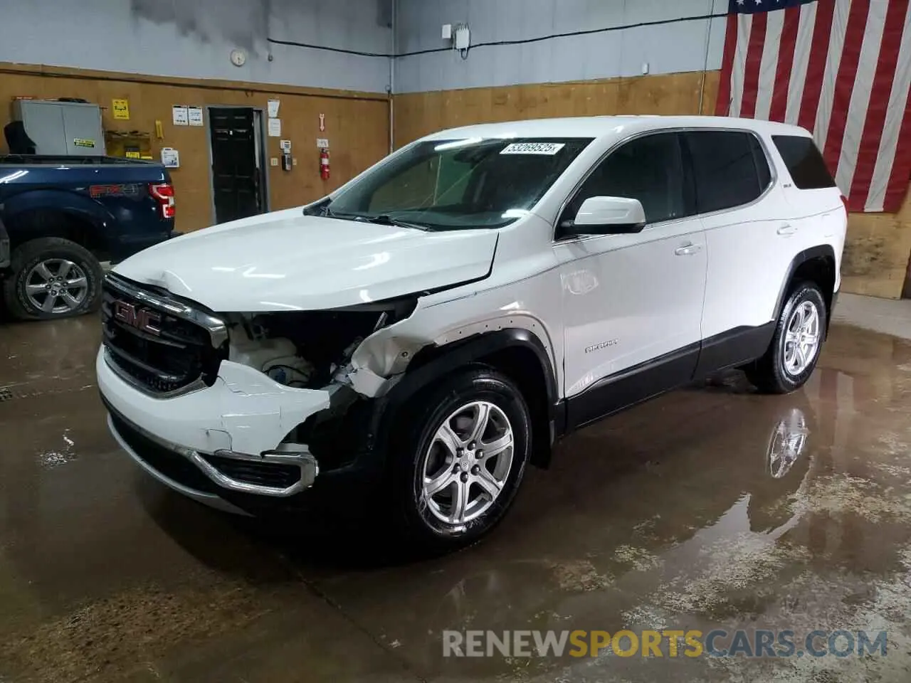 1 Photograph of a damaged car 1GKKNKLA2KZ221483 GMC ACADIA 2019
